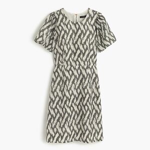 J. Crew 100% Silk Flutter Sleeve Dress